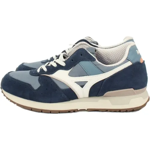 Navy and White Sneakers for Men , male, Sizes: 7 UK, 6 UK - Mizuno - Modalova