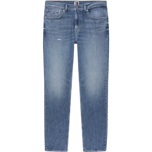 Slim Baumwollstretch Jeans - Blau , Herren, Größe: W33 L32 - Tommy Jeans - Modalova