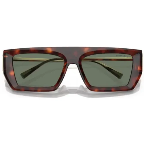 Bold Rectangular Sunglasses , female, Sizes: 54 MM - Tiffany - Modalova