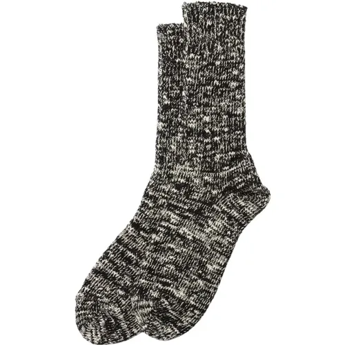 Schwarze Slub Crew Socken RoToTo - RoToTo - Modalova