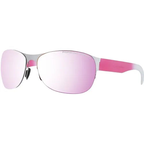 Silberne Damen-Sonnenbrille Oval Verspiegelt - Porsche Design - Modalova