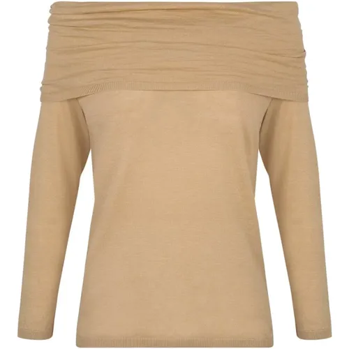 Romeo, top in gold linen point , female, Sizes: L, XL, S, XS, 2XL, M - Cortana - Modalova