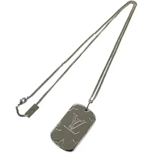 Pre-owned Metal necklaces , male, Sizes: ONE SIZE - Louis Vuitton Vintage - Modalova