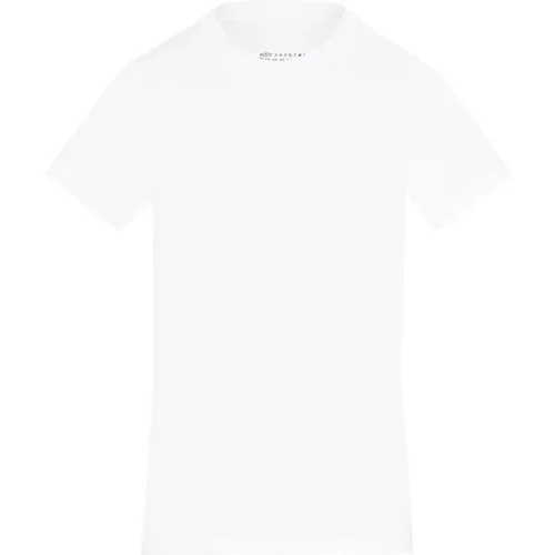 Cotton Crew Neck T-Shirt , female, Sizes: L, XS - Maison Margiela - Modalova