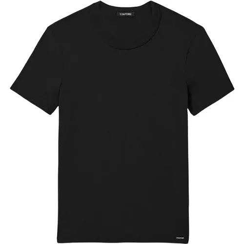 Basic Creweck T-Shirt , male, Sizes: XL, S, M, L - Tom Ford - Modalova