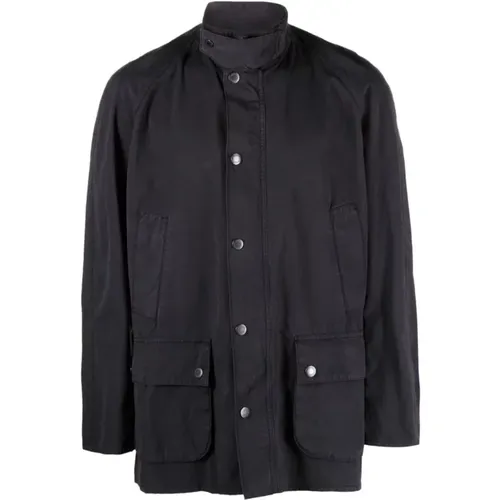 Navy Ashby Shirt Jacket Coat , male, Sizes: M - Barbour - Modalova