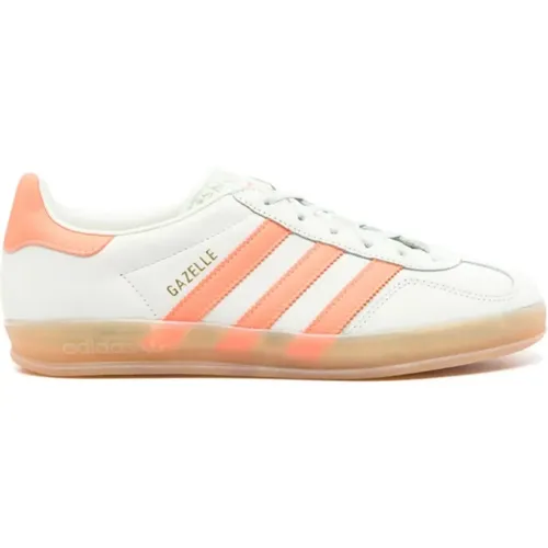 Indoor Gazelle Sneakers in Green/Salmon , female, Sizes: 4 1/2 UK, 8 1/2 UK, 4 UK, 2 1/2 UK, 5 1/2 UK, 9 UK, 3 1/2 UK, 3 UK - Adidas - Modalova