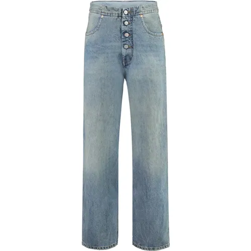 Klassische Straight Leg Jeans für Frauen - MM6 Maison Margiela - Modalova