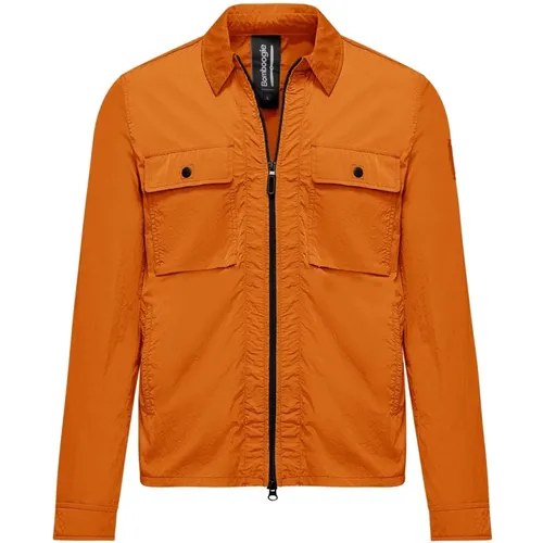 Crumpled Nylon Jacket , male, Sizes: L, S, 3XL, XL, 2XL, M - BomBoogie - Modalova