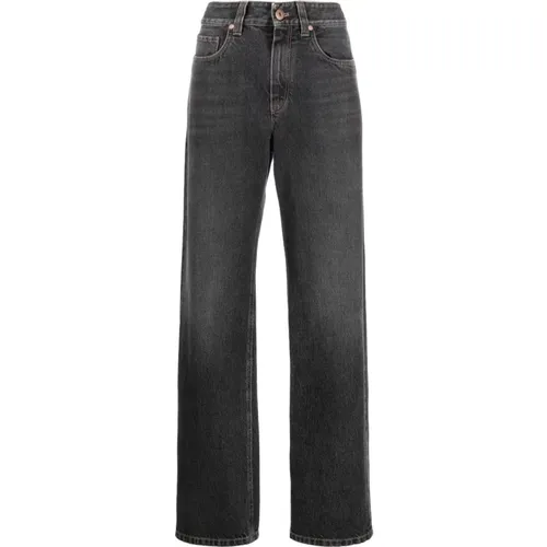 Zeitlose High-Waisted Straight Jeans - BRUNELLO CUCINELLI - Modalova