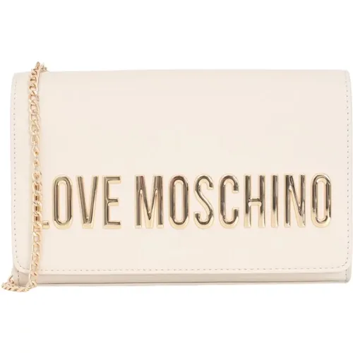 Ivory Taschen für Stilbewusste Fashionistas , Damen, Größe: ONE Size - Love Moschino - Modalova