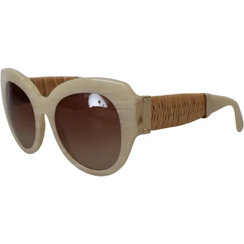Acetate Brown Lenses Sonnenbrille - Dolce & Gabbana - Modalova
