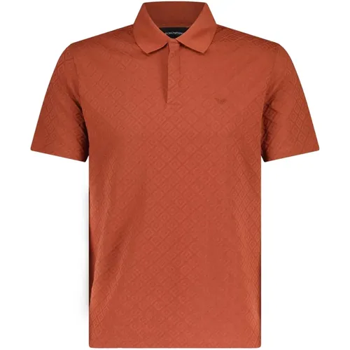 Elegant Polo Shirt with Embroidered Logo Emblem , male, Sizes: XL - Emporio Armani - Modalova