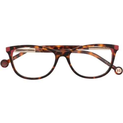Braun/Havanna Optische Brille Stilvoll und vielseitig , Damen, Größe: 51 MM - Carolina Herrera - Modalova
