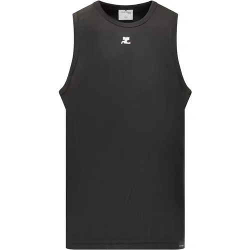 Men's Sleeveless Sport Tank Top , male, Sizes: XL, M - Courrèges - Modalova