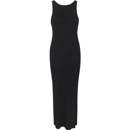 Reversible Long Dress with Side Slit , female, Sizes: M, XL, S, XS, L, 2XS - Gestuz - Modalova