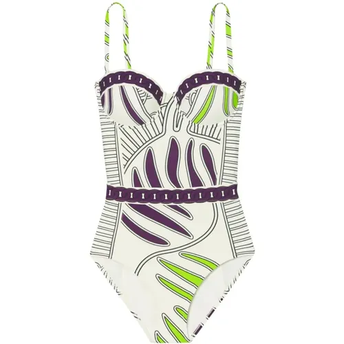 Bunt Sea Kleidung Badeanzug , Damen, Größe: M - TORY BURCH - Modalova