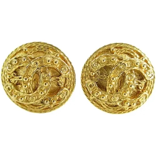 Pre-owned Metal earrings , female, Sizes: ONE SIZE - Chanel Vintage - Modalova