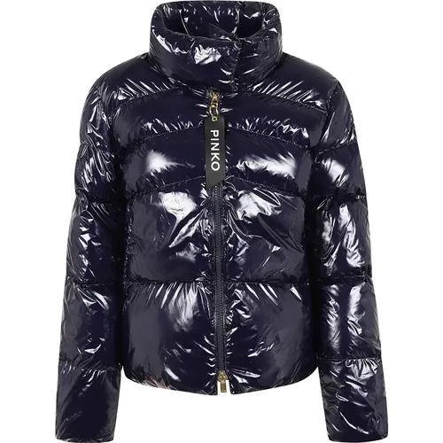 Nylon Jacket with Shiny Effect , female, Sizes: XS, 2XS - pinko - Modalova