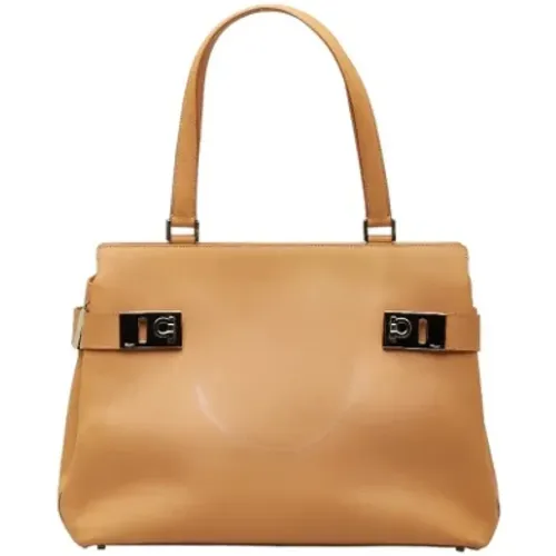 Pre-owned Leather shoulder-bags , female, Sizes: ONE SIZE - Salvatore Ferragamo Pre-owned - Modalova