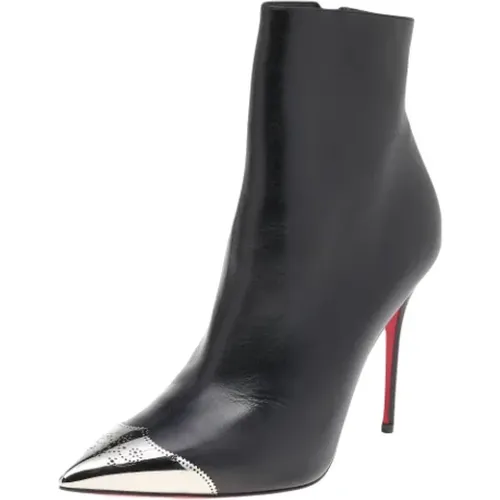 Pre-owned Leather boots , female, Sizes: 4 1/2 UK - Christian Louboutin Pre-owned - Modalova