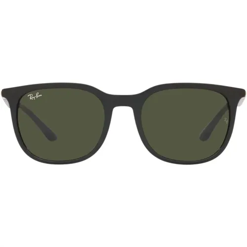 RB 4386 Sonnenbrille - Schwarz/Grüne Gläser , Herren, Größe: 54 MM - Ray-Ban - Modalova