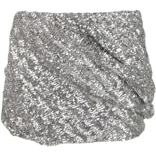 Glamour Sequin Mini Rock , Damen, Größe: 2XS - The Attico - Modalova