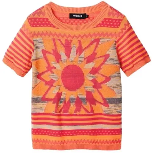 Lucca Damen T-Shirt , Damen, Größe: L - Desigual - Modalova