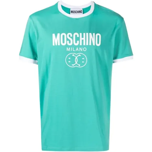 Designer T-shirts and Polos , male, Sizes: M, L, XL - Moschino - Modalova