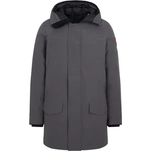 Grey Jacket Langford Parka Winter Adventure , male, Sizes: L, S - Canada Goose - Modalova