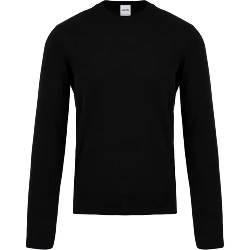 Schwarze Pullover für Herren , Herren, Größe: M - Aspesi - Modalova