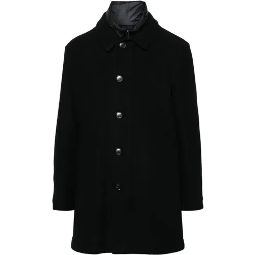 Wool Blend Coat Textured Finish , male, Sizes: L, S, XL, M - Peuterey - Modalova