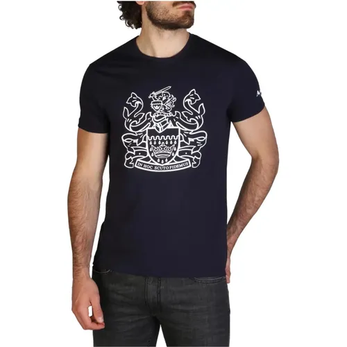 Logo Print T-Shirt für Herren , Herren, Größe: L - Aquascutum - Modalova