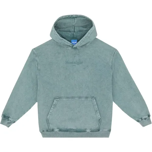 Grüner Polyester Hoodie Herbst/Winter 2024 , Herren, Größe: M - Usual - Modalova