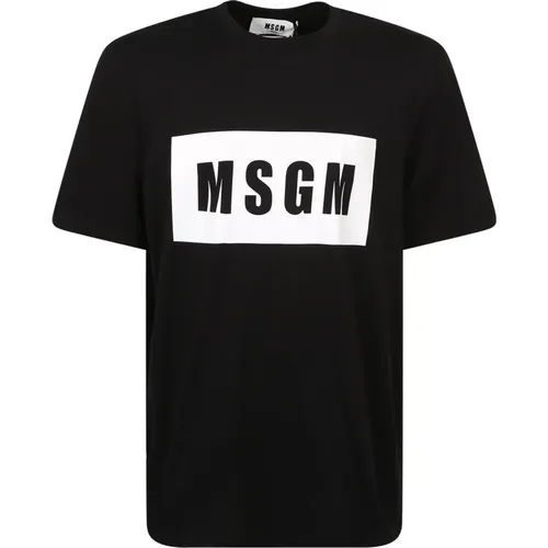 Branded T-shirt , male, Sizes: S - Msgm - Modalova