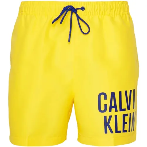 Intense PowerMedium Badeshorts Mit Kordelzug Badeanzug , Herren, Größe: M - Calvin Klein - Modalova