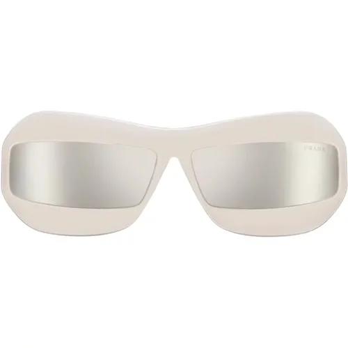 Unique Mirror Lens Sunglasses , male, Sizes: 68 MM - Prada - Modalova