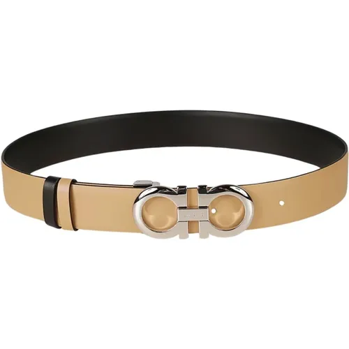 Reversible Women's Belts , female, Sizes: 75 CM - Salvatore Ferragamo - Modalova