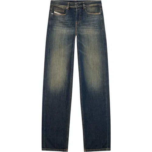 Gerades Jeans - D-Macro , Herren, Größe: W40 L32 - Diesel - Modalova