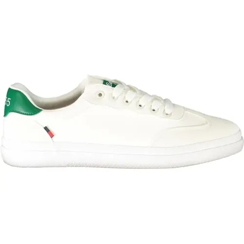 Weiße Polyester-Sneaker mit Schnürsenkeln , Herren, Größe: 45 EU - Carrera - Modalova