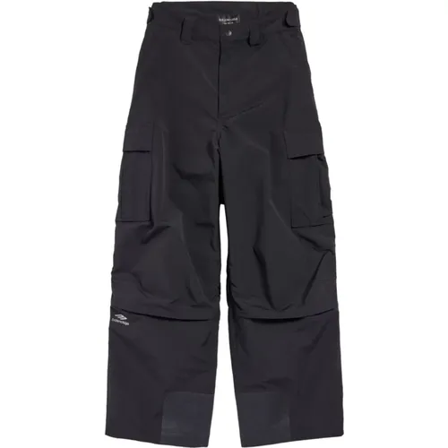 Padded Trousers with Logo Print , male, Sizes: M - Balenciaga - Modalova