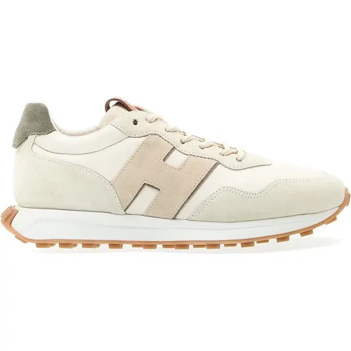 Bianco Sneakers Ss24 Italienisches Leder , Herren, Größe: 44 EU - Hogan - Modalova