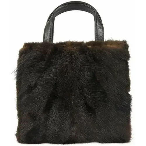 Pre-owned Fur handbags , female, Sizes: ONE SIZE - Loewe Pre-owned - Modalova