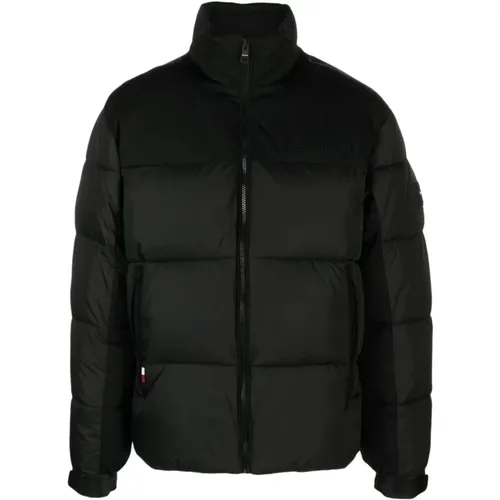 Schwarze Steppjacke New York Stil , Herren, Größe: L - Tommy Hilfiger - Modalova