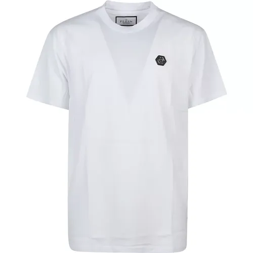 Weißes Hexagon T-Shirt , Herren, Größe: XL - Philipp Plein - Modalova