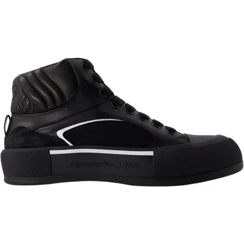 Deck Sneakers - Leather - /White , male, Sizes: 5 UK, 7 UK, 6 UK - alexander mcqueen - Modalova