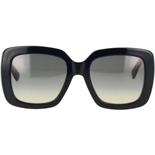 Quadratische Sonnenbrille mit GG Style Signatur , Damen, Größe: 53 MM - Gucci - Modalova