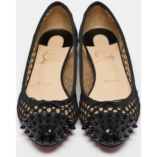 Pre-owned Gittergewebe flats - Christian Louboutin Pre-owned - Modalova