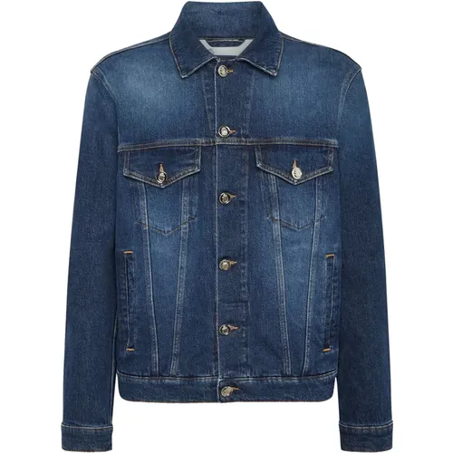 Denim Casual Jacket , male, Sizes: M, L, XL, 2XL - Billionaire - Modalova