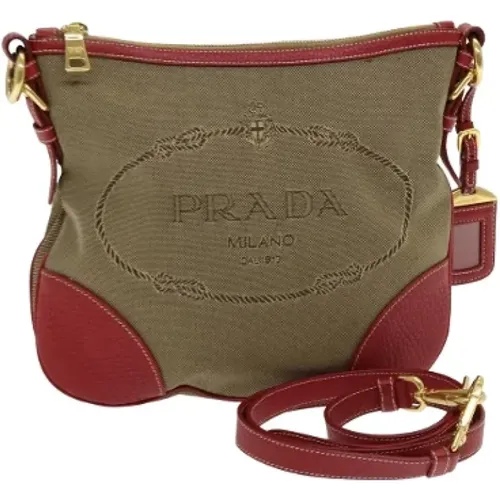 Pre-owned Canvas prada-bags , female, Sizes: ONE SIZE - Prada Vintage - Modalova